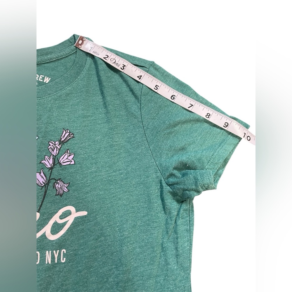 Aeropostale Green Floral Graphic Short Sleeve Classic Crew T-Shirt Medium Junior - Picture 3 of 9